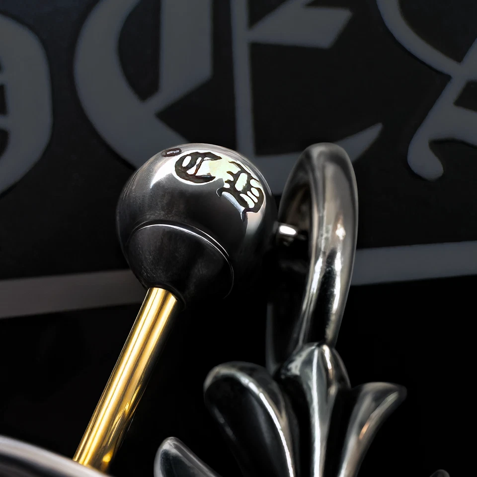 Authentic Chrome Hearts Small Dangling Cross Earring + CH Pouch and Gift Bag - Image 2 of 3