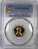 1957 Proof Lincoln Wheat Cent Penny PCGS PR67 RD Gold Shield w Trueview