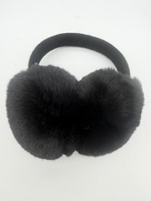Winter Women Earmuffs Furry Faux Fur Ear Muffs Fluffy Comfy Ear Black