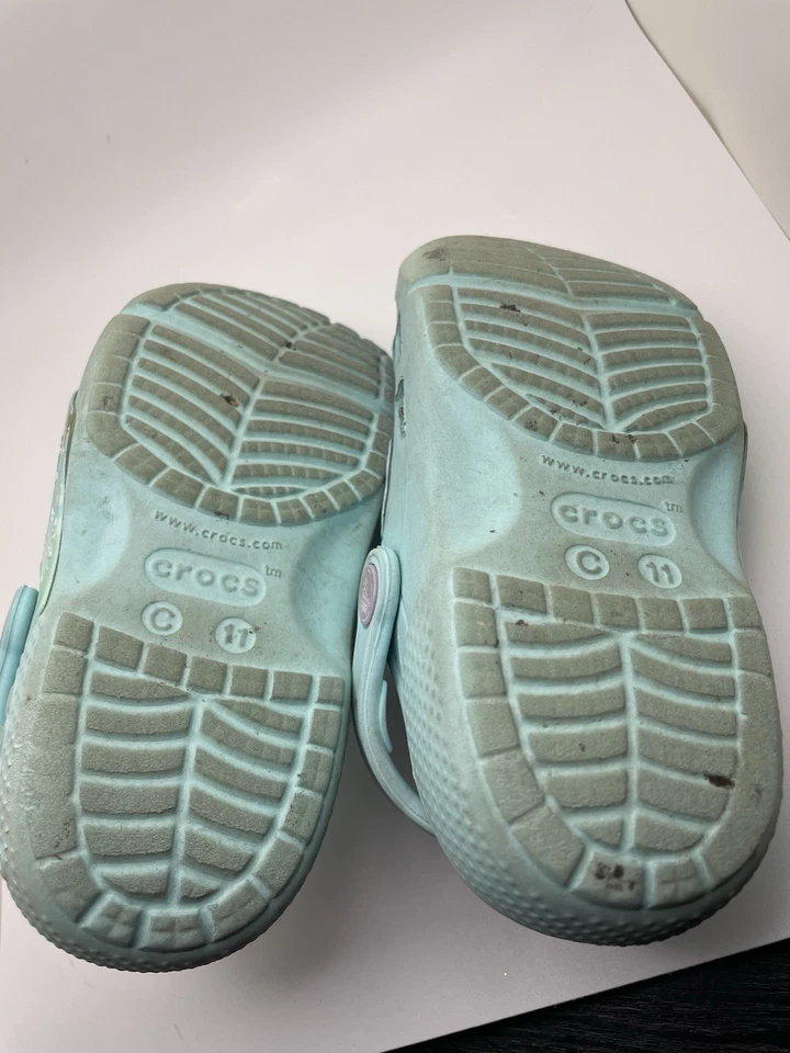 Crocs Fun Lab Frozen II Disney Elsa & Anna лед синий сабо туфли Junior 2 детей J2 - Изображение 4 из 4