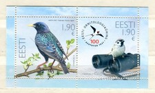 EST_767 2021 Estonia birds Ornithological Society FAUNA SHEET MNH