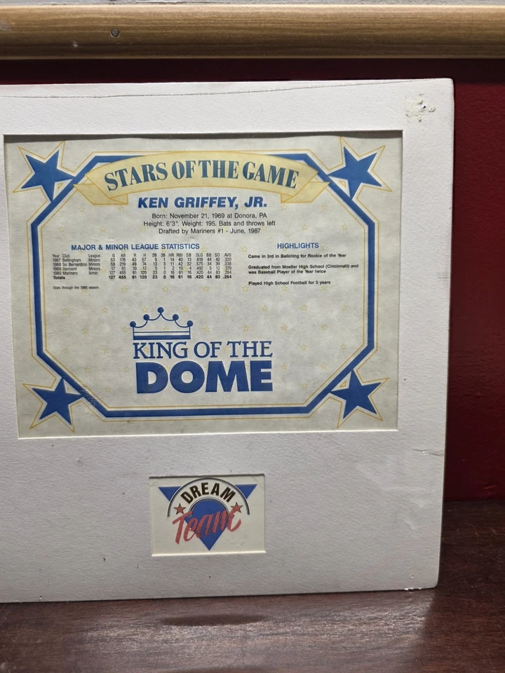 Jugador de béisbol mate coleccionable Ken Griffey Jr estrellas del juego años 90 Foto 3 de 4