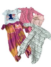 LOT 43 Baby Mixed Clothes 3-6 Mo Disney Nike Puma Animals Cute Fruit Pink