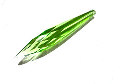 (10PCS) PENDENTE FRECCIA CRISTALLO DI Boemia verde smeraldo chiaro, h90mm