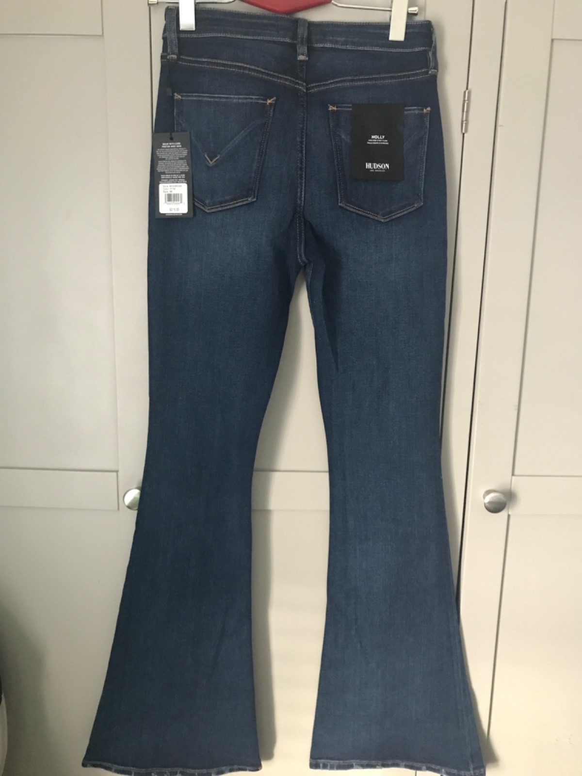 Hudson Flared high rise tall  Jeans Denim  Womens blue rrp£215 New holly uk 26 image 6