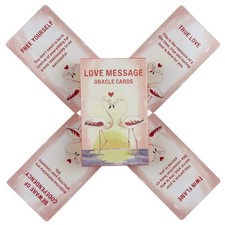 Love Message Oracle Cards 54 Tarot English Visions Divination Pink Board Game