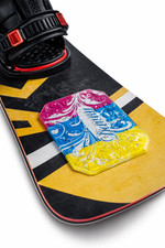 Demon Diamond Plate Snowboard Stomp Pad Red/Blue/Yellow
