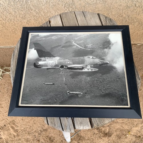 Official USAF B&W Photo F-100 Super Sabre Fighter Bomber