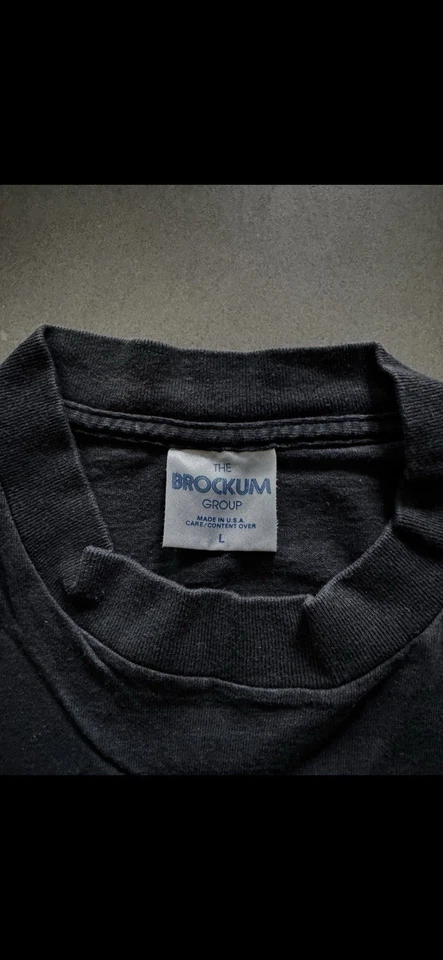 Camiseta negra vintage 1991 David Lee Roth talla L Van Halen hecha en EE. UU. Brockum Foto 4 de 4