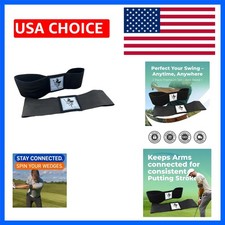 2 Pack Golf Swing Training Aid Arm Band Connection Device for Swing Correc...