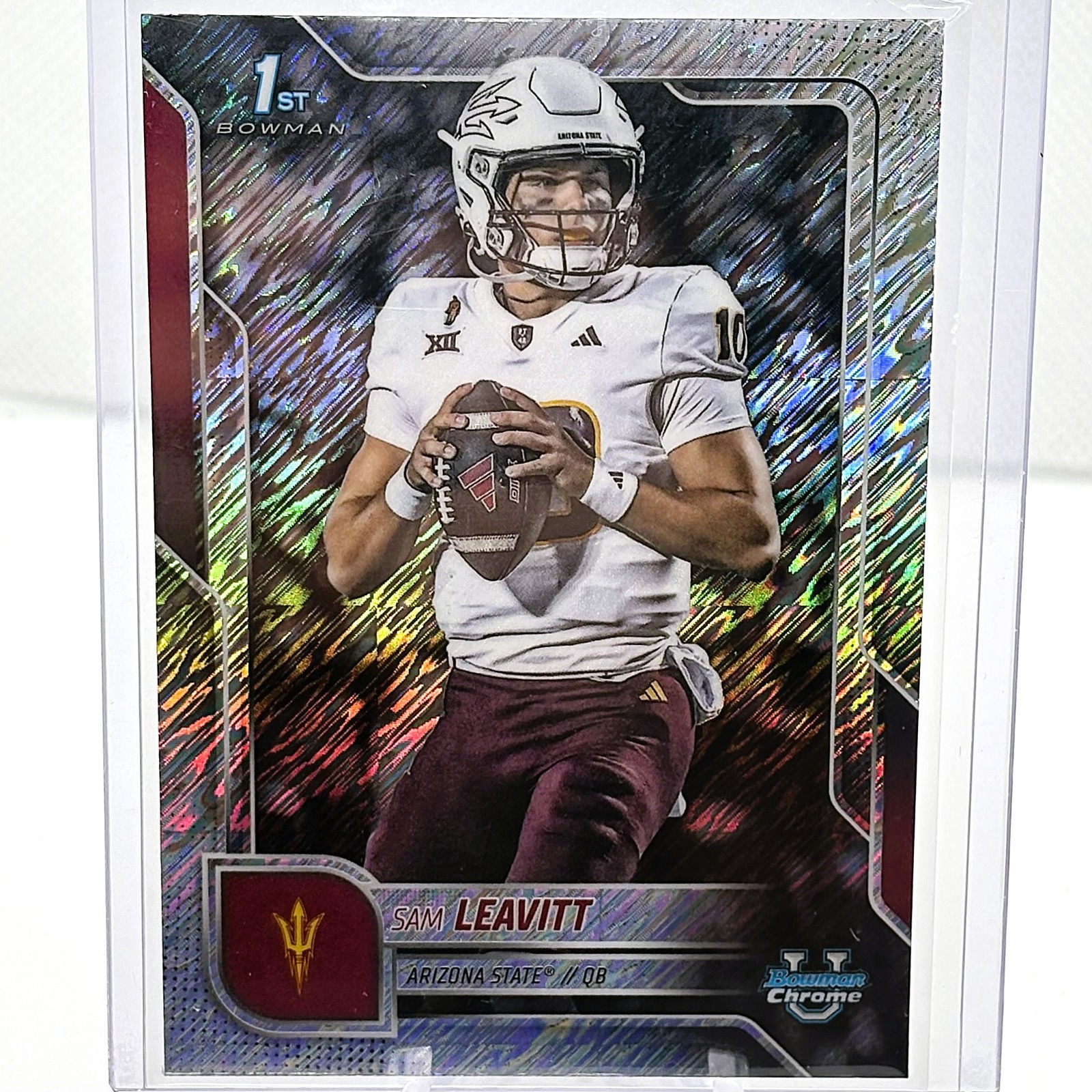 2025 Bowman U Chrome Sam Leavitt #195 1st Bowman Shimmer Refractor