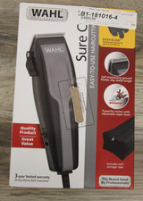 Wahl Sure Cut Hair Clipper Kit, Corded for Men and Women No-Snag Cutting