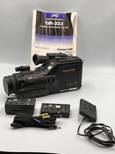 JVC GR-323 Compact VHS Camcorder Bundle AS-IS Untested 