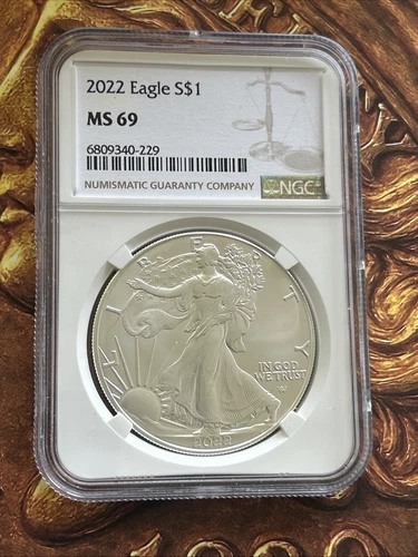 NGC 2022 MS69 American Silver Eagle 🇺🇸