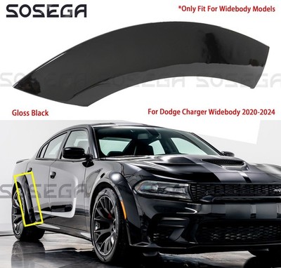 For Dodge Charger Widebody 20-24 Gloss Black Rear Right Door Side Flares Molding
