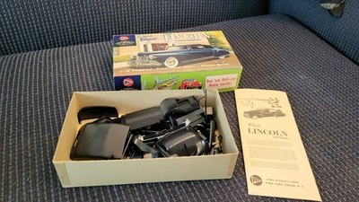 Pyro 330 1/25 Scale 1948 Lincoln Continental Convertible Open Box Model Kit