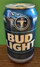 2025 TENNESSEE TITANS BUD LIGHT LE NFL KICKOFF 12oz BEER CAN BOTTOM EMPTIED