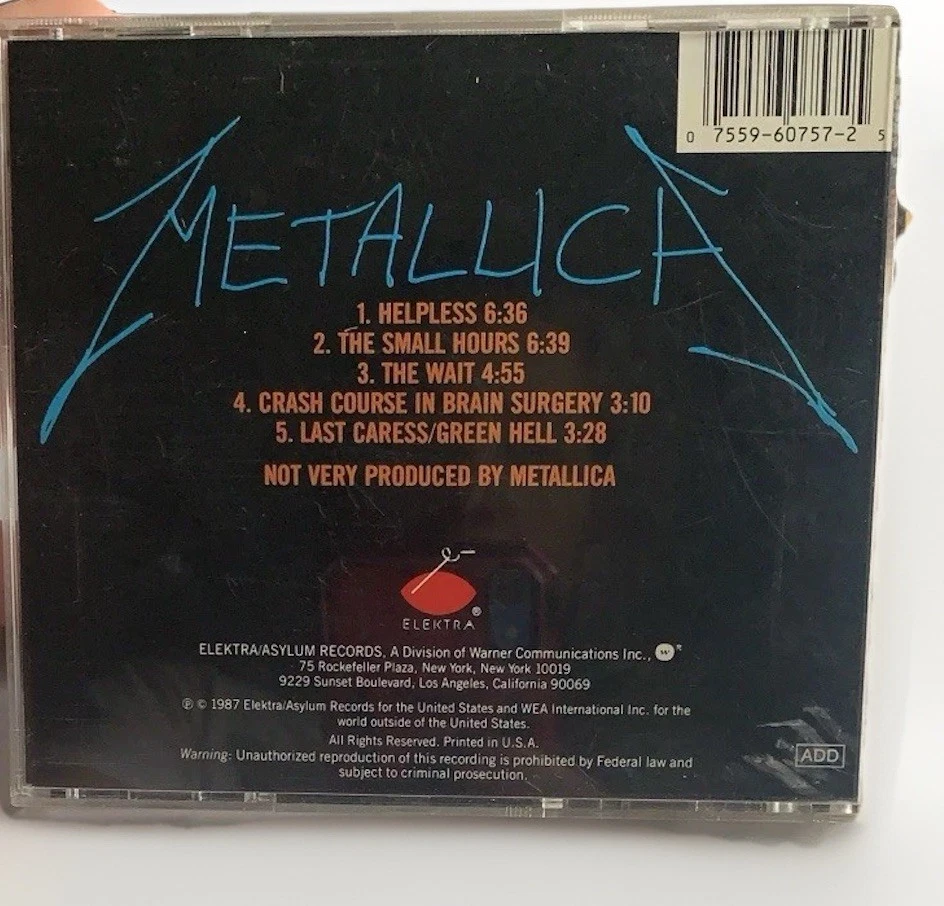 Metallica The $5.98 EP Garage Days Re-Revisited CD/EP ORIGINAL USA 1st PRESS Foto 3 de 4