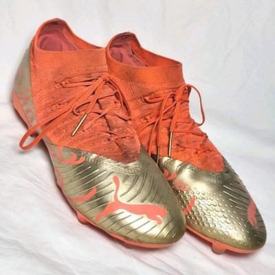 Puma Future Z 2.4 Neymar Jr Fußballschuhe Stollen Dream Chaser Coral Gold UK 6,5