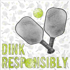 Boston International IHR Paper Beverage Napkins, Dink Responsibly (C053000)