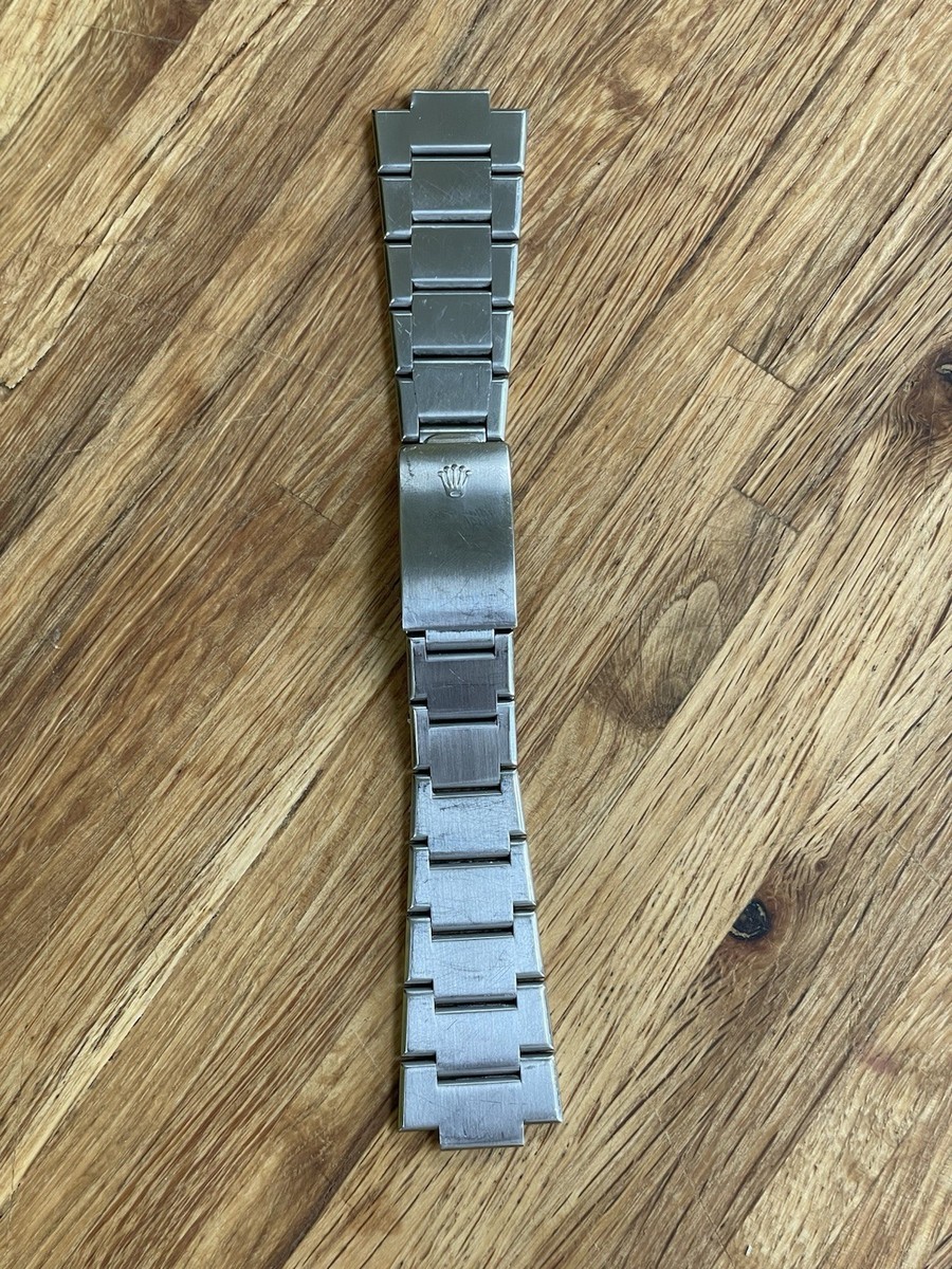 Rolex Oyster Quartz Bracelet 36mm Stainless Steel Band 17000B 12 Links  Rare