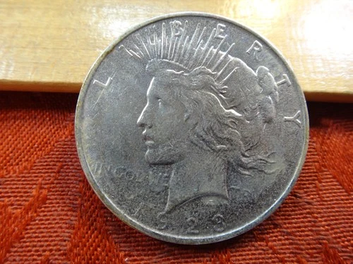 1923-D United States Silver Peace Dollar $1 - No Reserve - Free S&H USA