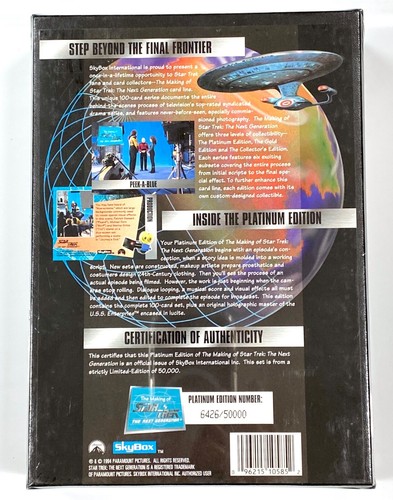 1994 Skybox The Making of Star Trek Collectors - Gold and Platinum Edition Boxes - Picture 7 of 10
