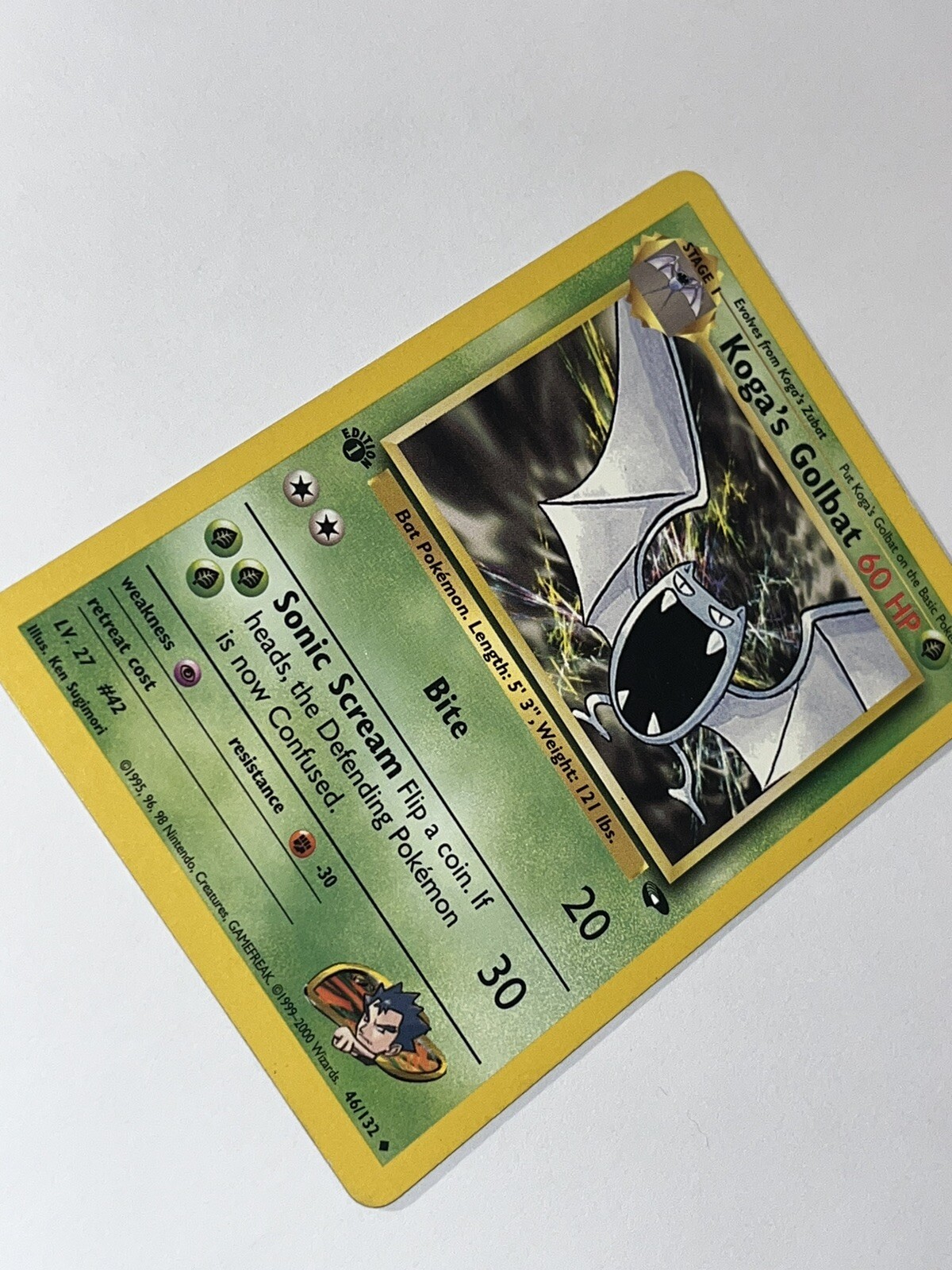 Koga’s Golbat 46/132 - Gym Challenge 1st Edition - Pokemon Card