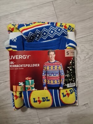 LIDL Pullover Herren LIVERGY Größe S 44/46 Limitiert Weihnachten