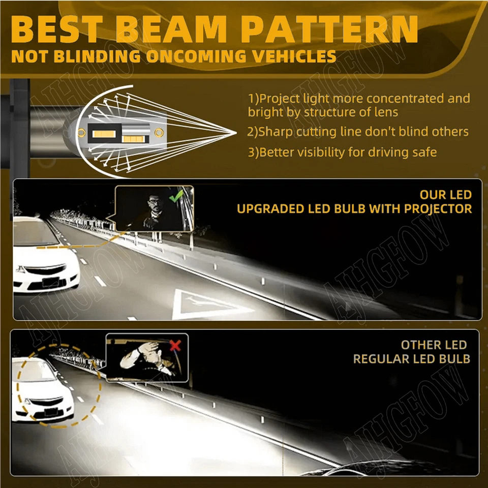 For Subaru Legacy 2015-2017 LED Faro Alto/Bajo + Bombillas antiniebla Luz blanca - Imagem 3 de 4