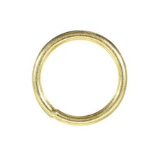 Welded Brass Plated O-Rings - Great for Crafting, Jewelry, & More - Craft County