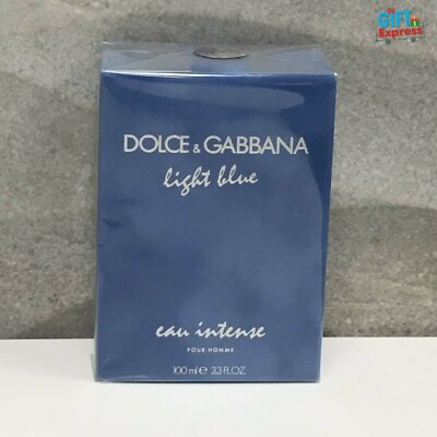 Light Blue Eau Intense by Dolce Gabbana for Men 3.3 oz EDP Spray Brand New