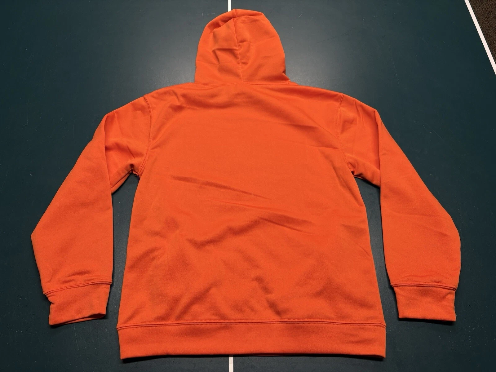 VETEMENTS Felpa con cappuccio pullover arancione Clemson Tigers NCAA Knights Apparel taglia media 38 40