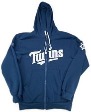 MLB Minnesota Twins Ford Truck SGA Full Zip Hoodie Navy Long Sleeve Adult Size M