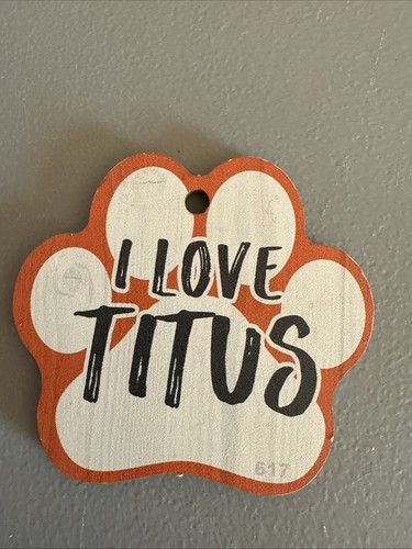 Magnete in Hundepfotenform: I LOVE MY PET (I Love TITUS) Hunde, Geschenke, Autos - Bild 1 von 3