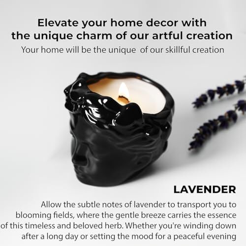 Unique Candles Anthropologie Candles Crackling Wooden Wick Soy Black