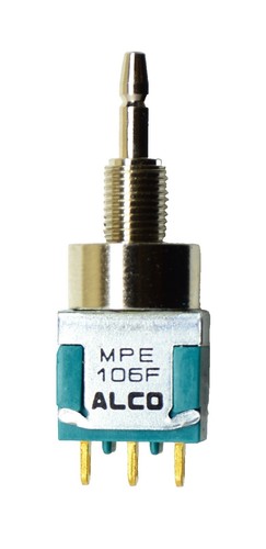 GAMA Electronics Wippschalter DPDT – 30 A, Momentary On-Off-Momentary, Schwarz