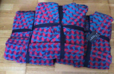 Margo Selby Brondesbury Bath Robe, Red/Multi, S/M - RRP £79.00