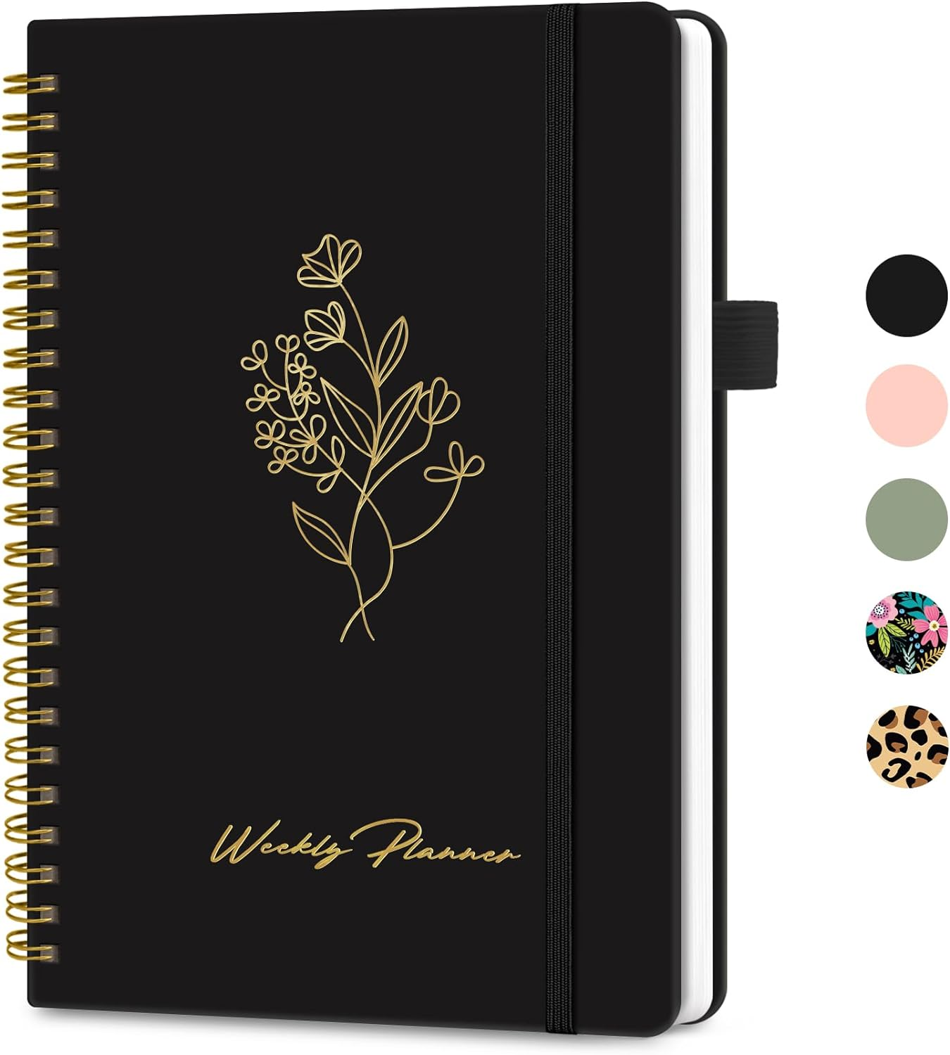 Undated Weekly Planner, Weekly to Do List Notebook with Goal & Habit Tracker Org