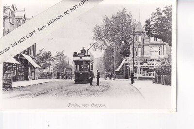 CROYDON CORPORATION STRASSENBAHN - WAGEN-NR. 44 @ PURLEY #REF. B18590