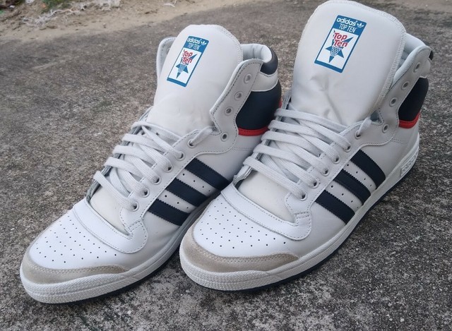 adidas top ten hi white navy red