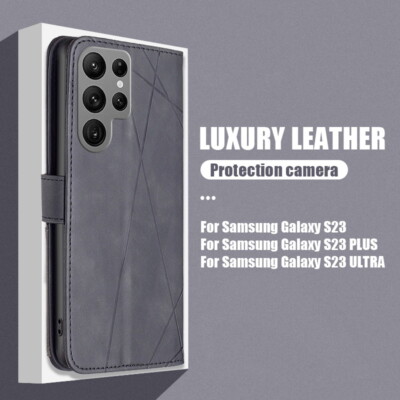 For Samsung S23 S24 Ultra S22 S21 FE A16 A35 A25 Leather Card Wallet Case Cover