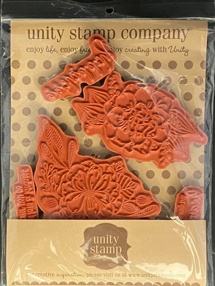 Unity Stamp Co Blossoming Beauty Sentiments Kit Rubber by Holly Hoffman - Image 4 of 4
