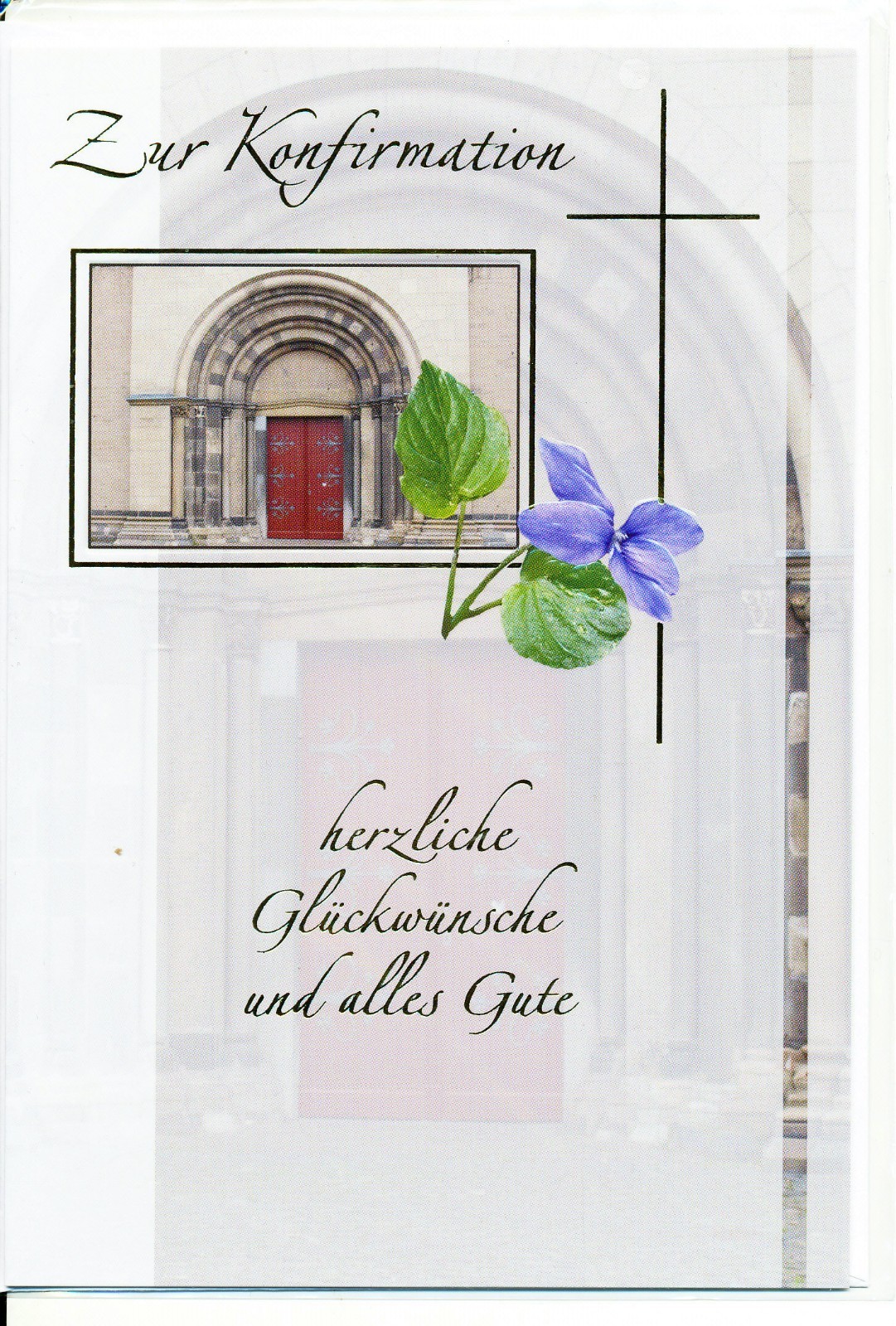 Konfirmations Karte Konfirmationskarten mit kleinen Umschlag für Geldgeschenke X