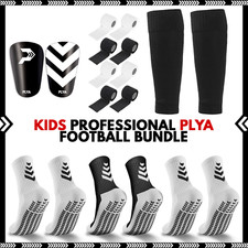 PLYA | Professional Football Bundle - KIDS - Grip Socks Shinpads Cut Out Tape