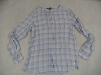 Tommy Hilfiger beautiful light blouse light blue white size 6 top 718