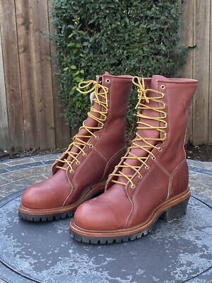 【USED】Vintage Works DH5740 33/84 J.H. HALL Lineman Boots Steel Toe Vibram Mens Size 10 D | eBay