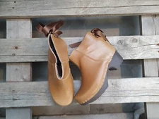 Swedish Clogs Boots Maguba Lena Light Brown Undersized