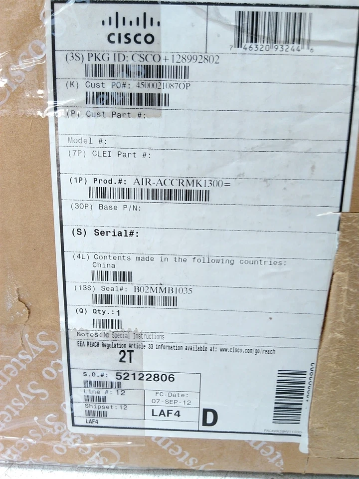 New Cisco AIR-ACCRMK1300 Aironet 1300 Roof Mount Kit Sealed Box - Image 3 of 4