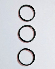 Three 15mm Square Rubber Audio / Video Belts - CD/DVD/MD/DAT/VHS  Cassettes